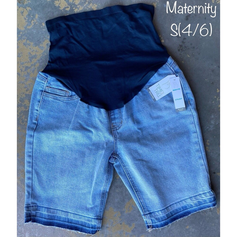Time and Tru Maternity Bermuda Shorts Size S 4/6
